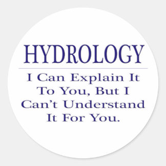 Hydrologi ... Förklara ej Runt Klistermärke