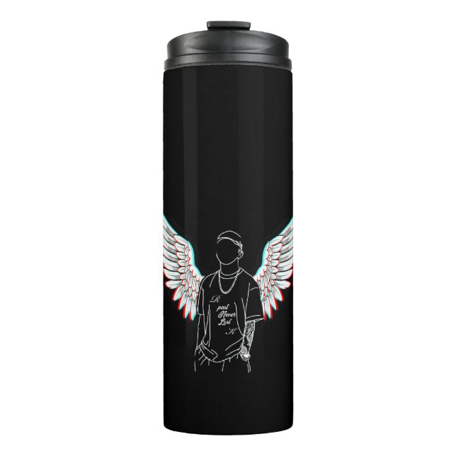 Hydrologi Stainless Steel Vattenflaska - stanna kv (Framsida)