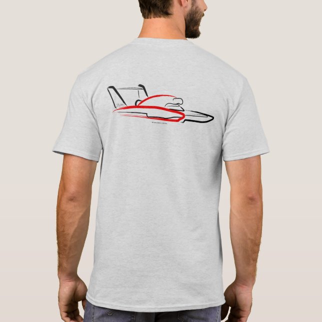 Hydroplane 01 Ash Back T Shirt (Baksida)