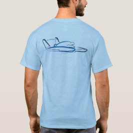 Hydroplane 01 Ljusblå baksida T Shirt