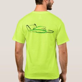 Hydroplane 01 Säkerhetsgrön bak T Shirt