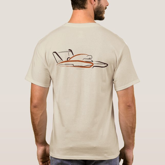 Hydroplane 01 Sand Back T Shirt (Baksida)