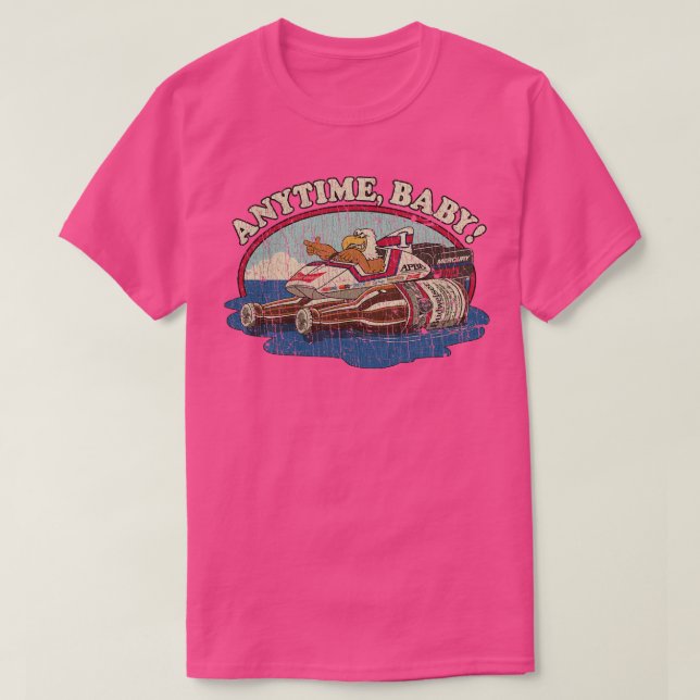 Hydroplane AnytimeBabyEagle Power Boat Tävla 1986 T Shirt (Design framsida)