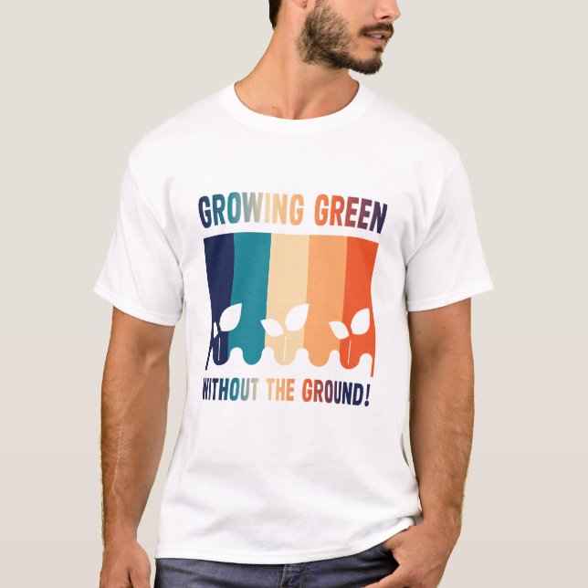 hydroponik älskare  t shirt (Framsida)