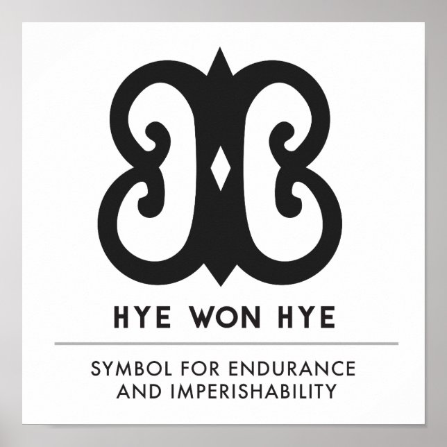 Hye Won Hye | Andikra symbol för Endurance Poster (Framsidan)