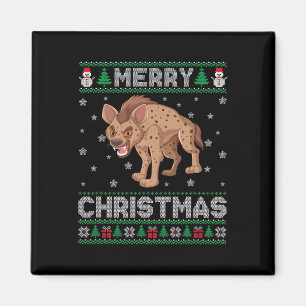 Hyena Animal Manar Women Kids Ugly jul Sweater Magnet