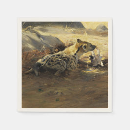 Hyena (av Wilhem Kuhnert) Pappersservett