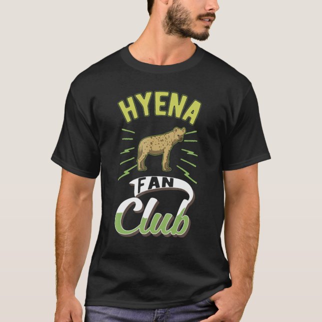 Hyena Fan Club Aardwolf Hyena T Shirt (Framsida)