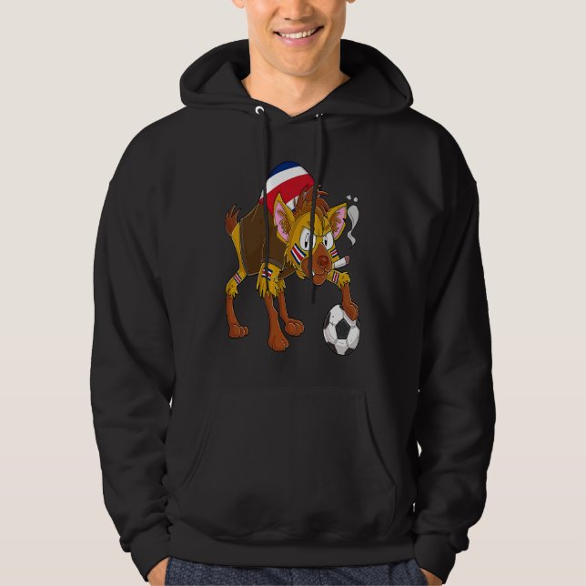 Hyena Fan Costa Rica Hoodie (Framsida)
