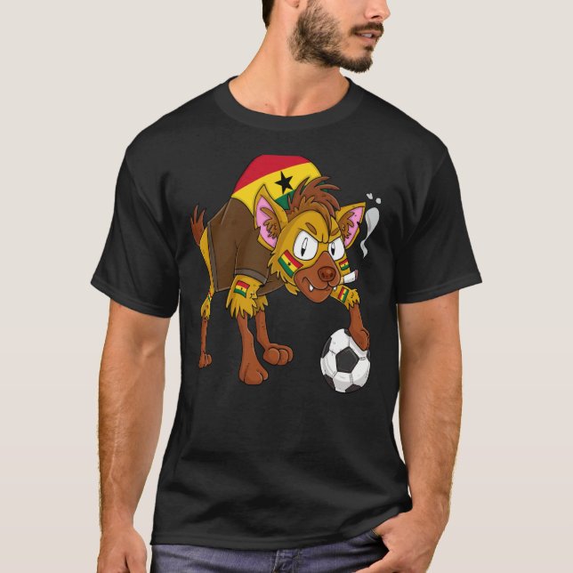 Hyena Fan Ghana T Shirt (Framsida)