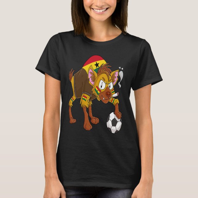Hyena Fan Ghana T Shirt (Framsida)