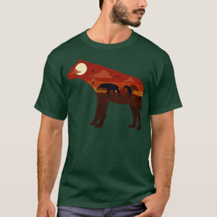 Hyena Hyenas Afrika Desert Savanna Illustration T Shirt