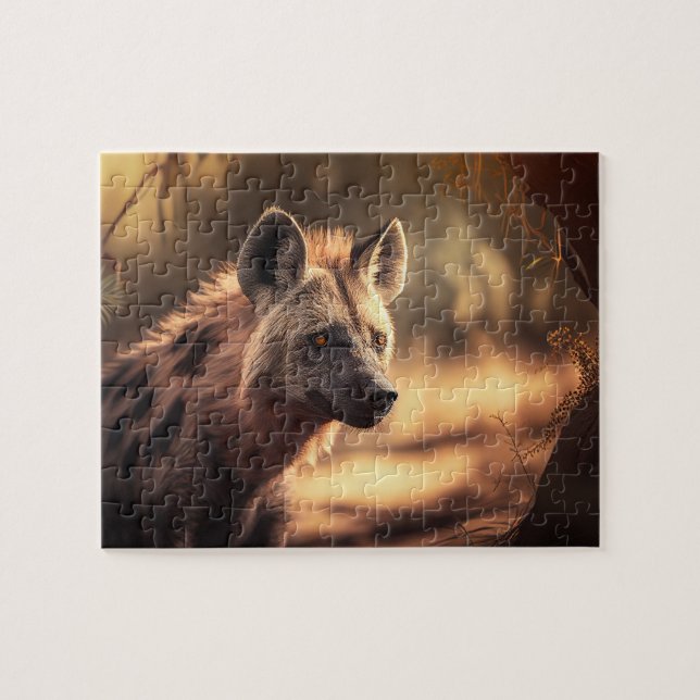 Hyena Jigszawa Puzzle - Jungle Pussel (Horisontell)