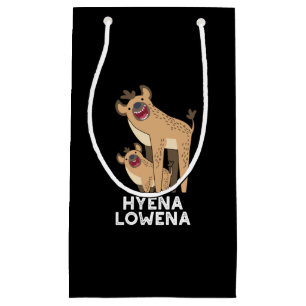 Hyena Lowena Funny Animal Hyena Pun Mörk BG
