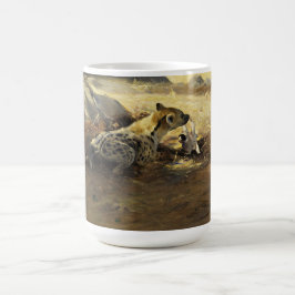 Hyena med ett ben (av Wilhem Kuhnert) Kaffemugg
