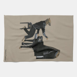 Hyena Piano Music Pianist Fantasy Kitchen Towel Kökshandduk