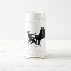 Hyena Piano Music Player Fantasy Art Beer Stein Sejdel