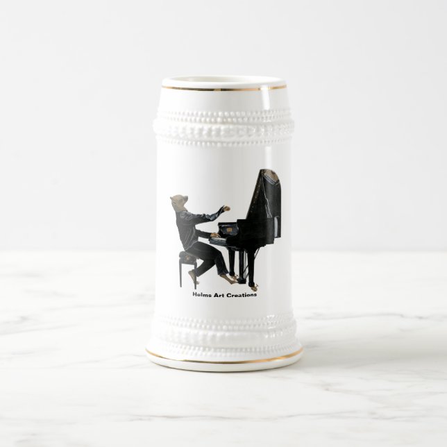 Hyena Piano Music Player Fantasy Art Beer Stein Sejdel (Center)