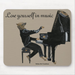 Hyena Piano Music Player Fantasy Art Mouse Pad Musmatta