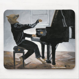 Hyena Piano Music Player Fantasy Art Mousepad Musmatta