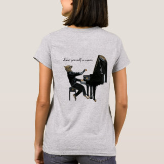 Hyena Piano Music Player Fantasy Art Shirt T Shirt