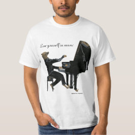 Hyena Piano Music Player Fantasy Art-skjortor T Shirt