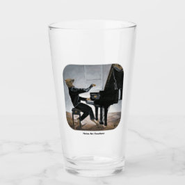 Hyena Piano Music Player Fantasy Drinking Glass Glaskopp
