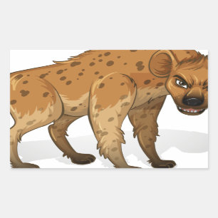 Hyena Rektangulärt Klistermärke