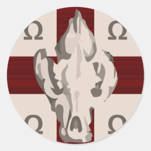 Hyena Shield Runt Klistermärke
