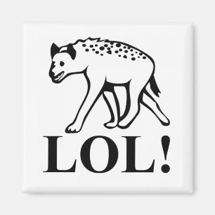 Hyena - skratta ut hög LOL Magnet
