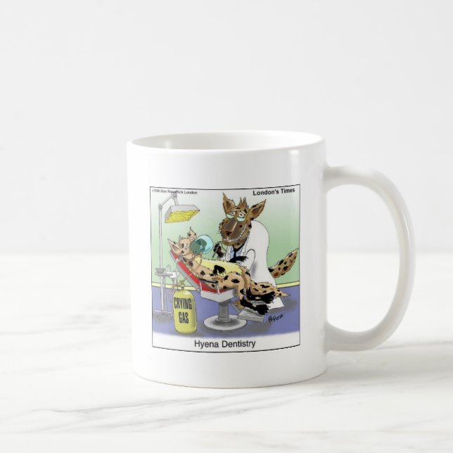 Hyena Tandvård Funny Gifts, Tees & Collectibles Kaffemugg (Höger)