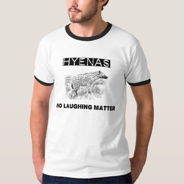Hyenas - ingen skratta materia tee shirt (Framsida)