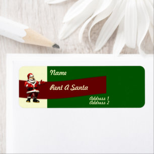 Hyent A Santa Label Returadress Etikett