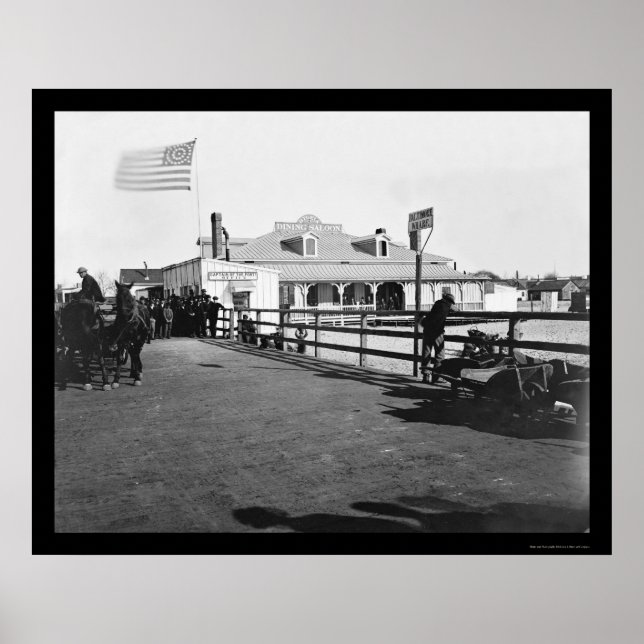 Hygeia Dining Saloon vid Fort Monroe 1864 Poster (Framsidan)