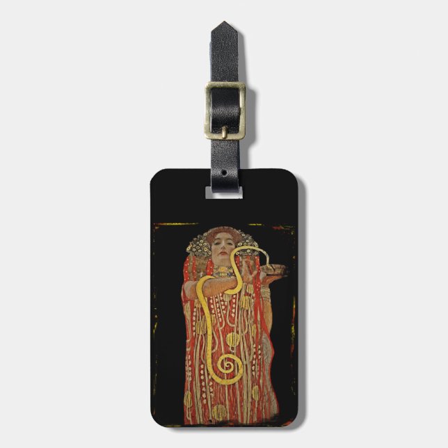 Hygeia med Snake i hennes Händer Bagagebricka (Vertikal Framsida)