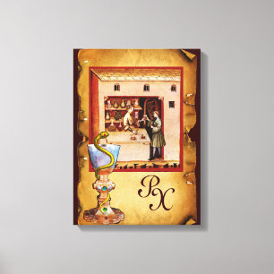 HYGEIA MONOGRAM Läkemedel, farmaci Canvastryck