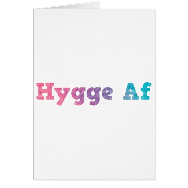 hygge af hälsningskort (Framsidan)