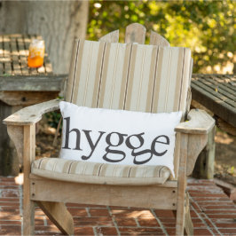 Hygge Black and White Lumbar Pillow Lumbarkudde
