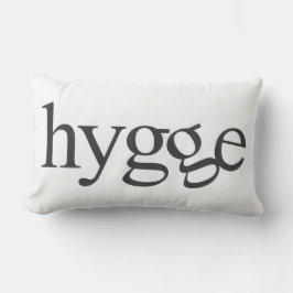 Hygge Black and White Lumbar Pillow Lumbarkudde
