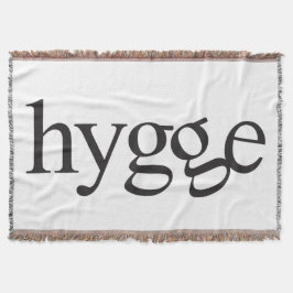 Hygge Black and White Throw Blanket Filt
