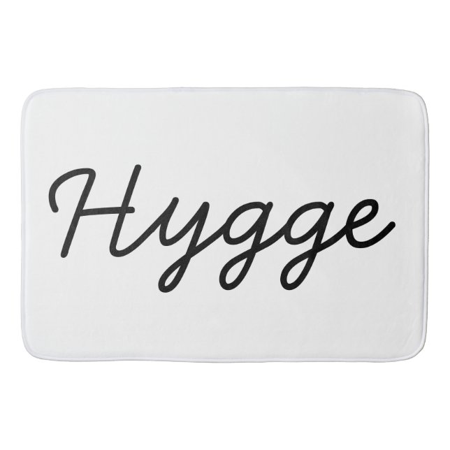 Hygge Black Elegant Badrumsmatta (Framsidan)