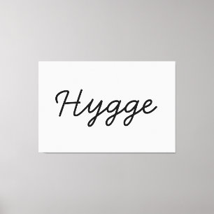 Hygge Black Elegant Canvastryck
