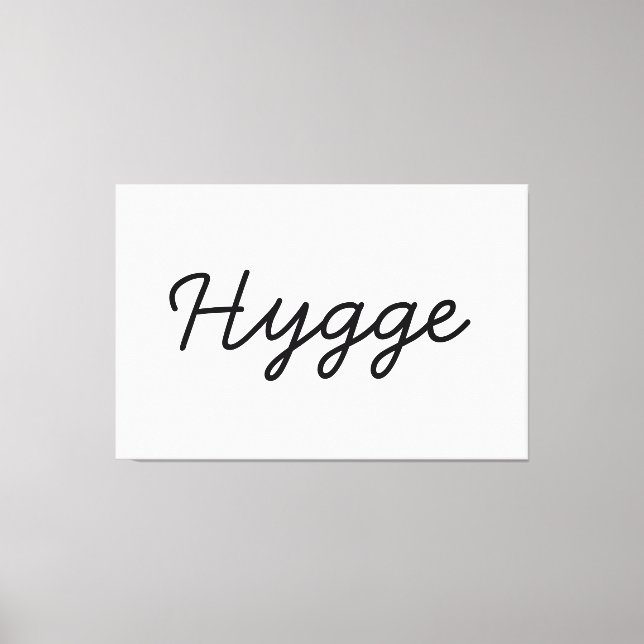 Hygge Black Elegant Canvastryck (Framsida)