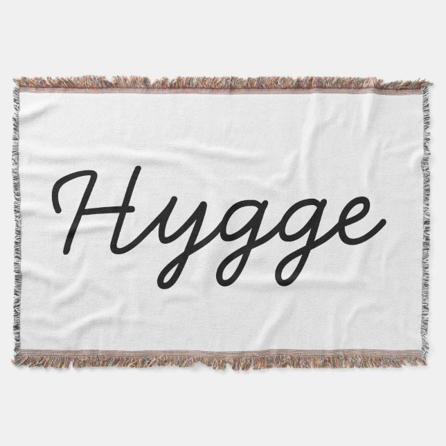 Hygge Black Elegant Filt (Framsidan)