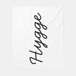 Hygge Black Elegant Fleecefilt