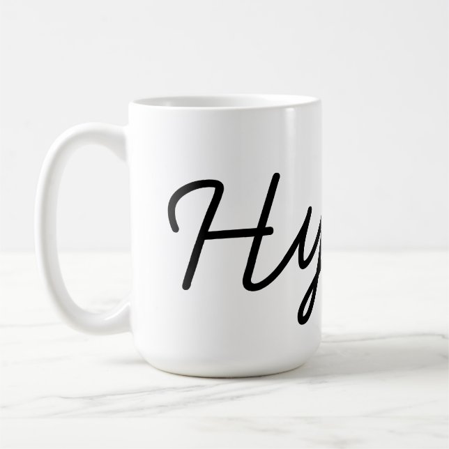 Hygge Black Elegant Kaffemugg (Vänster)