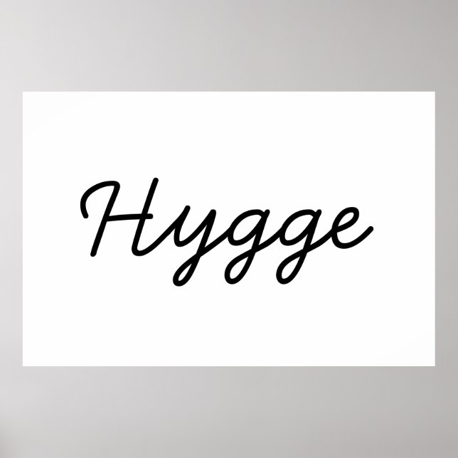 Hygge Black Elegant Poster (Framsidan)