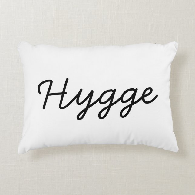 Hygge Black Elegant Prydnadskudde (Framsidan)