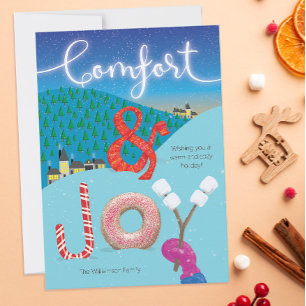 Hygge Comfort och Joy Illustrated Helgdag Treats Kort