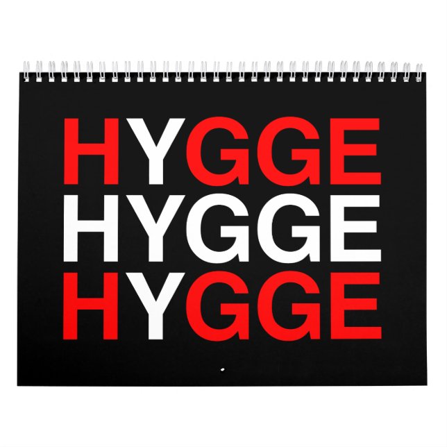 HYGGE Dansk Flagga Kalender (Omslag)
